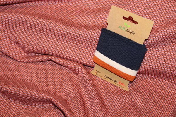 Hamburger Liebe Knit Knit Mini Stripes orange